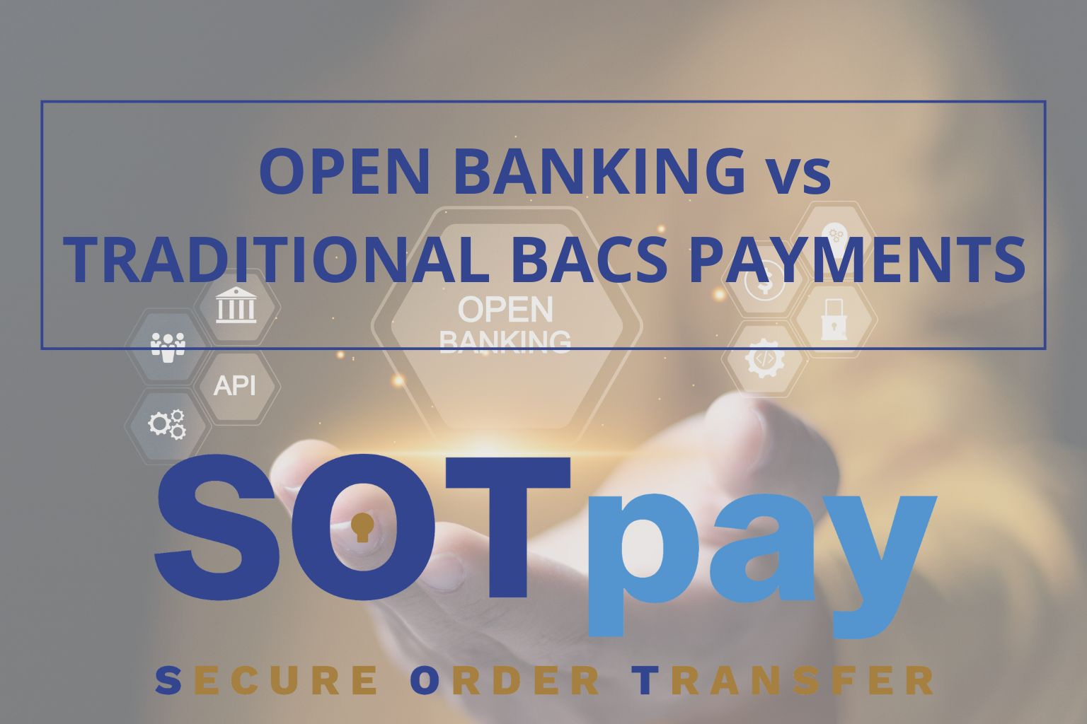 Business owner using Open Banking payment system for secure, real-time transaction